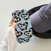 Funda para iPhone con diseño de vaca y mariposas